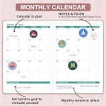 Food Journal - Journal for Women Weight Loss, 5.8" x 8.3", 6 Months Meal Planner to Count Calories Health Journal for Women/Men, Keep Healthy Diet & Achieve Fitness Goals - Rose Gold