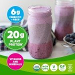 Orgain Organic Meal, Vegan Meal Replacement Protein Powder, Vanilla Bean - 20g Plant Based Protein, 6g Prebiotic Fiber, Fruits, Vegetables & Greens, Gluten Free, Shakes & Smoothies, 2.01lb