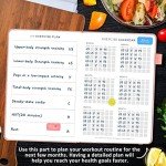 JUBTIC Weekly Meal Planner Notebook, Food Journal for Women Weight Loss, Fitness Journal, Daily Meal Prep Journal with Shopping and Grocery Lists for Food Planning, Healthy Diet or Weight Loss Tracking, Last 1 Year,Undated, A5, Rose Gold