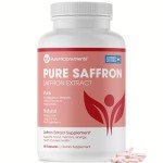 Saffron Supplements - 100% Pure Saffron Extract Capsules - Boost Energy & Mood, Support Eye & Heart Health
