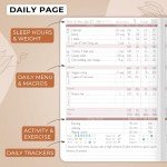 GoGirl Food Journal & Wellness Planner –– Diet & Fitness Diary – Nutrition Journal with Meal, Exercise & Weigh Loss Tracker, A5 (Rose Gold)