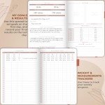 GoGirl Food Journal & Wellness Planner –– Diet & Fitness Diary – Nutrition Journal with Meal, Exercise & Weigh Loss Tracker, A5 (Rose Gold)