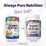 Purely Inspired All-in-One Vegan Protein Powder for Men & Women, French Vanilla (16 Servings) - Plant-Based Organic Protein Powder for Shakes & Smoothies - Gluten-Free Nutritional Meal Replacement