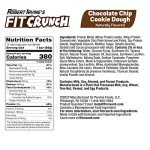 FITCRUNCH Full Size Protein Bars, 6-Layer Baked Bar, 6g of Sugar, Gluten Free & Soft Cake Core (Chocolate Chip Cookie Dough)