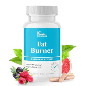 Fat Burner Raspberry Ketones with Green Tea & African Mango – Supports Weight Loss & Metabolism, Non-GMO, All-Natural Formula, 30 Capsules