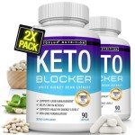 Toplux Keto Blocker Pills White Kidney Bean Extract - 1800 mg Natural Ketosis, Support Keto Diet, for Men Women, 90 Capsules, Supplement