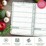 Boxclever Press Food Journal. Undated Food Diary with Trackers. Food Journals for Tracking Meals. Works with most Diet Plans. Food Log Journal measures 8 x 5.5''