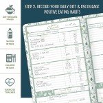 Boxclever Press Food Journal. Undated Food Diary with Trackers. Food Journals for Tracking Meals. Works with most Diet Plans. Food Log Journal measures 8 x 5.5''