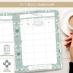 Boxclever Press Food Journal. Undated Food Diary with Trackers. Food Journals for Tracking Meals. Works with most Diet Plans. Food Log Journal measures 8 x 5.5''