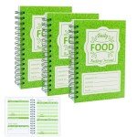 YHNTGB 3 PCS Food Tracker Journal Weight Loss Notepad 90 Day Meal Pocket Size Daily Intake Log Calorie Notebook for Nutrition Meal Recording 5.5 x 3.93 inch