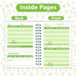 YHNTGB 3 PCS Food Tracker Journal Weight Loss Notepad 90 Day Meal Pocket Size Daily Intake Log Calorie Notebook for Nutrition Meal Recording 5.5 x 3.93 inch
