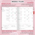 GoGirl Food Journal & Wellness Planner –– Diet & Fitness Diary – Nutrition Journal with Meal, Exercise & Weigh Loss Tracker, A5 (Maroon)