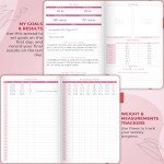 GoGirl Food Journal & Wellness Planner –– Diet & Fitness Diary – Nutrition Journal with Meal, Exercise & Weigh Loss Tracker, A5 (Maroon)