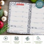 Boxclever Press Food Journal. Undated Food Diary with Trackers. Food Journals for Tracking Meals. Works with most Diet Plans. Food Log Journal measures 8 x 5.5''