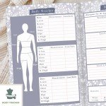 Boxclever Press Food Journal. Undated Food Diary with Trackers. Food Journals for Tracking Meals. Works with most Diet Plans. Food Log Journal measures 8 x 5.5''