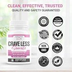 Crave Less: Secrets | NEW FORMULA Max Strength Appetite Suppressant Weight Loss Pills for Women | Belly Fat Burner, Carb Blocker, Energy Booster | 7 Ultra Ingredients for Fast Results - 60 Capsules