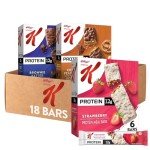 Special K Bar Protein Meal Bars, Meal Replacement, Bulk Protein Snacks, Variety Pack (3 Boxes, 18 Bars)