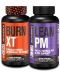 Jacked Factory Burn XT Thermogenic Fat Burner & Lean PM Nighttime Weight Loss Supplement for Men & Women 60 Veggie Diet Pills