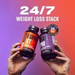 Jacked Factory Burn XT Thermogenic Fat Burner & Lean PM Nighttime Weight Loss Supplement for Men & Women 60 Veggie Diet Pills
