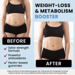 Night Time Fat Burner Gummies, Sleep Support & Weight Loss Supplement | Slimming Hunger Suppressant & Metabolism Booster, Shred Belly Fat While You Sleep | Nighttime Diet Gummies for Women & Men 60ct