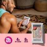 Legendary Foods 20g Protein Pastry - Low Carb Meal Replacement Bar - Low Glycemic, Gluten Free Protien Snacks - Healthy Keto Snack Box, 10x Zero Sugar Energy Bars - Bariatric Diabetic Friendly