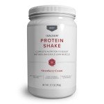 IsaLean Protein Shake - Complete Superfood Meal Replacement for Maintaining Healthy Weight and Lean Muscle Growth with 24 Vitamins and Minerals - 27.7 oz - 14 Meal Canister (Strawberry Cream) - Canister