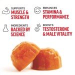 Force Factor Test X180 Gummies Testosterone Booster for Men with Tongkat Ali, Horny Goat Weed, Tribulus Terrestris, Fenugreek, & Black Maca, Supplement Men, Berry Punch, 60 Gummies, 1-Pack