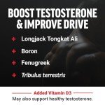 Force Factor Test X180 Gummies Testosterone Booster for Men with Tongkat Ali, Horny Goat Weed, Tribulus Terrestris, Fenugreek, & Black Maca, Supplement Men, Berry Punch, 60 Gummies, 1-Pack