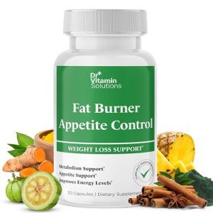 Dr. Vitamin Fat Burner & Appetite Control Weight Loss Supplements for Women & Men - Metabolism Booster w/ L-Carnitine, CLA, Chromium - Appetite Suppressant for Weight Loss - 30 Belly Fat Diet Pills