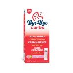 Bye-Bye Carbs - GLP-1 Booster & Carb Blocking Drink Mix - Fight Cravings, Feel Full Longer, & Support Digestion Sugar-Free & Keto Friendly - Strawberry Kiwi