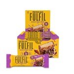 FULFIL Protein Snack Bars, Chocolate Peanut Caramel Flavored, Gluten Free with 15g Protein, Pantry Staples, 12 Count