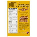 FULFIL Protein Snack Bars, Chocolate Peanut Caramel Flavored, Gluten Free with 15g Protein, Pantry Staples, 12 Count