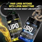 Nutrex Research Lipo6 Black Intense Ultra Concentrate Thermogenic Belly Fat Burner for Men and Women | Diet Weight Loss Supplement and Appetite Suppressant | 60 Diet Pills