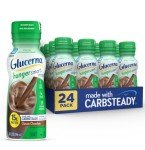 Glucerna Hunger Smart Shake, Diabetic Drink to Support Blood Sugar Management, 15g Protein, 180 Calories, Classic Chocolate, 10-fl-oz Bottle, 24 Count