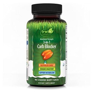 Irwin Naturals Maximum Strength 3-in-1 Carb Blocker 84 Count