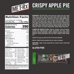 MET-Rx Big 100 Colossal Protein Bars, Crispy Apple Pie Meal Replacement Bars, 9 Count (Pack of 2)