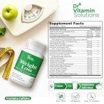 Dr Vitamin Weight Loss Supplements for Women & Men - Includes Green Tea Extract, Chromium, Vitamin B6 - Energy Booster, Belly Fat Burner & Appetite Suppressant Diet Pills - 30 Weight Loss Tablets