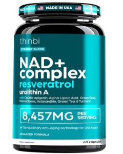 NAD Supplement 8457 mg Extra Strength NMN Alternative Liposomal + Green Tea for Women & Men, Resveratrol, CoQ10, Alpha Lipoic Acid – Energy Anti-Aging,Cell Regeneration –30-Day