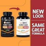 Healthfare White Kidney Bean Extract Supplement, 7500mg | 240 Veg Capsules | 20x Concentrated | Non-GMO | Gluten-Free
