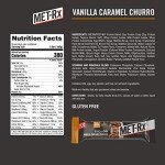 MET-Rx Big 100 Colossal Protein Bars, Vanilla Caramel Churro Meal Replacement Bars, Brown, 9 Count (Pack of 2)