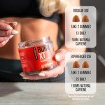 Jacked Factory Burn-XT Weight Loss Gummies - Thermogenic Fat Burner & Appetite Suppressant Gummies with Acetyl-L-Carnitine HCL, MitoBurn, & Caffeine - 60 Gummies, Tangerine Sour