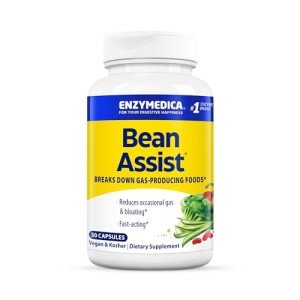 Enzymedica BeanAssist 30 Capsules, Digestive Support, Fast-Acting Formula