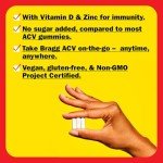 Bragg Apple Cider Vinegar Capsules with Vitamin D and Zinc - 90 Capsules - Supports The Immune System