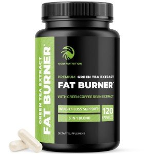 Green Tea Weight Loss Pills for Women & Men | 45% EGCG | Stomach Fat Burner, Metabolism Booster & Appetite Suppressant | Green Tea Fat Burner Diet Pills | Vegan Weight Loss Supplements | 120 Ct