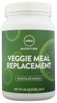 MRM Nutrition Veggie Meal Replacement Protein | Chocolate Mocha Flavored | 22g Complete Plant Based Protein | Meal on-The-go | Mediate Hunger | Balanced macronutrient Formula | 28 Servings