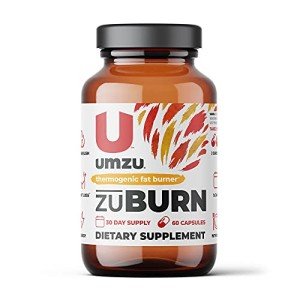 UMZU ZuBurn Thermogenic Fat Burner Supplement for a Healthy Body Composition | Natural Ingredients to Support Metabolism, Increase Calorie Burn & Reduce Body Fat* (30 Day Supply | 60 Capsules)