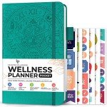 Legend Wellness Planner & Food Journal Pocket – Daily Diet & Health Journal with Weight Loss, Measurement & Exercise Trackers – Lifestyle & Nutrition Diary – Lasts 6 Months, 3.9x6.3″ – Turquoise