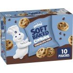Pillsbury Mini Soft Baked Cookies, Chocolate Chip, Snack Bags, 10 ct