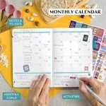 Legend Wellness Planner & Food Journal Pocket – Daily Diet & Health Journal with Weight Loss, Measurement & Exercise Trackers – Lifestyle & Nutrition Diary – Lasts 6 Months, 3.9x6.3″ – Turquoise