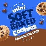 Pillsbury Mini Soft Baked Cookies, Chocolate Chip, Snack Bags, 10 ct